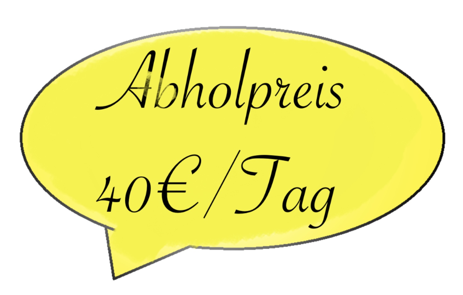 Preisschild Popcornmaschine 